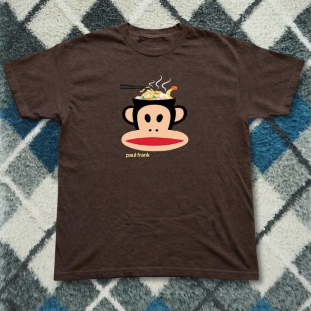 Brown Paul Frank Julius Monkey Noodles Graphic Tee